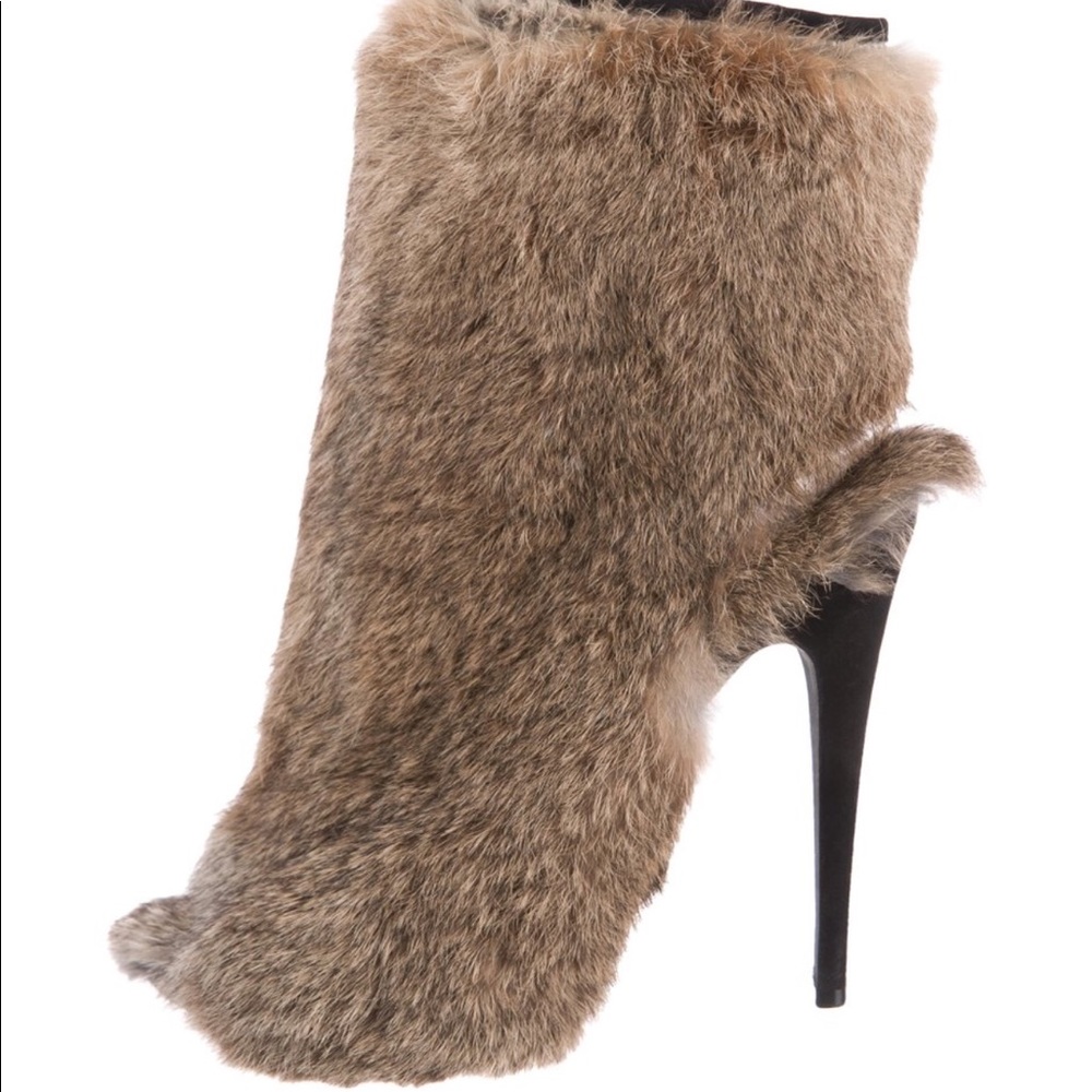 Celine Rabbit Fur Boots